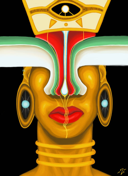 Ancestral Warrior | Limited Edition Print Giclee Print product_description zinfinitum