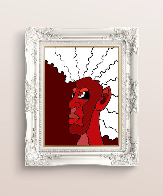 THNDRKNG | Limited Edition Print Canvas product_description zinfinitum